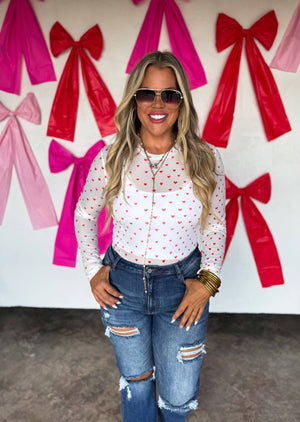 VALENTINES DRESS IT UP MESH TOPS:CHEETAH HEARTS