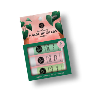 Focus Set Of 3 Nasal Inhalers