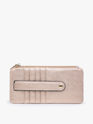 WL1889 Saige Slim Card Holder Women's Wallet: Navy