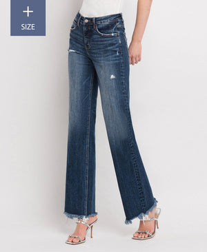 Curvy High-Rise Dad Jeans with Tummy Control
