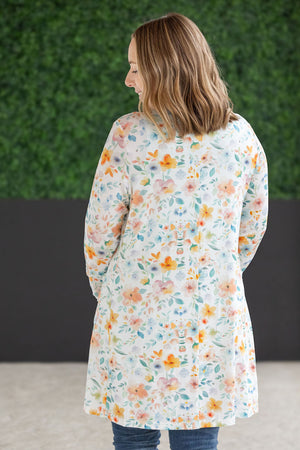 Watercolor Floral Timeless Cardigan