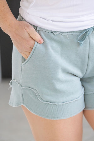 French Terry Stevie Shorts - Seabreeze