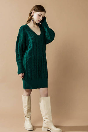 The Sweet Haven Sweater Dress