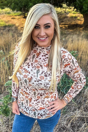 Hauntin' The Range Mesh Top