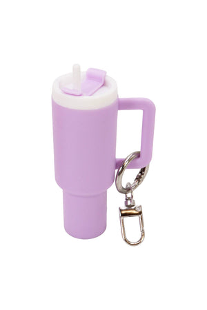 Colorful Mini Matte Tumbler Cup Key Chain