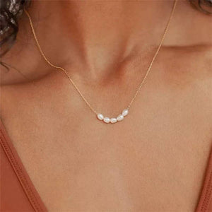 STAINLESS STEEL NON-TARNISH PEARL NECKLACE