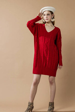 The Sweet Haven Sweater Dress
