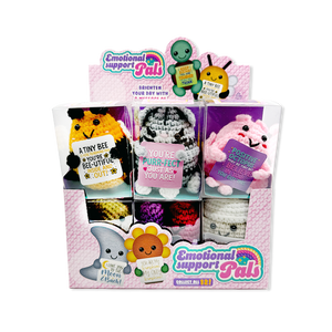 Emotional Support Crochet Plush Pals Variety - 12/Display: Wholesale Price