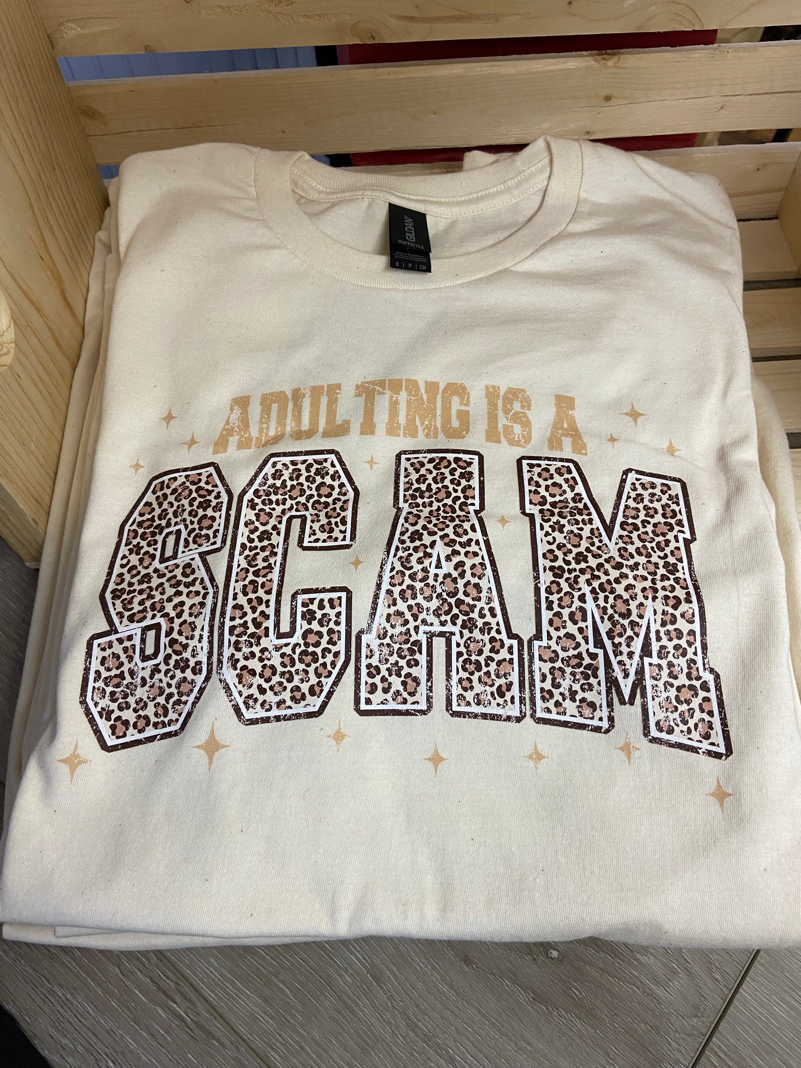 Adulting Is a Scam Graphic Tee