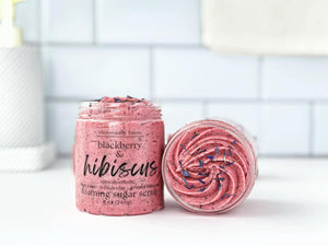 Blackberry Hibiscus Foaming Sugar Scrub
