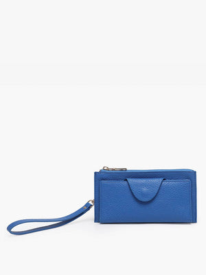 WL0004RF Kyla RFID Wallet w/ Snap Closure: Grey