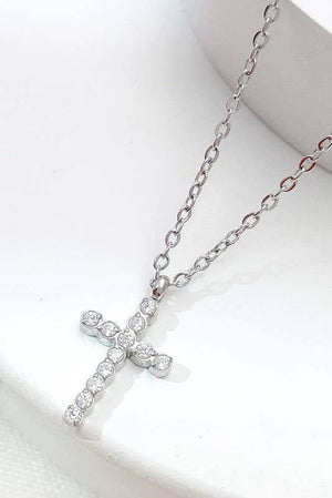 18K STAINLESS STEEL TARNISH FREE CROSS NECKLACE