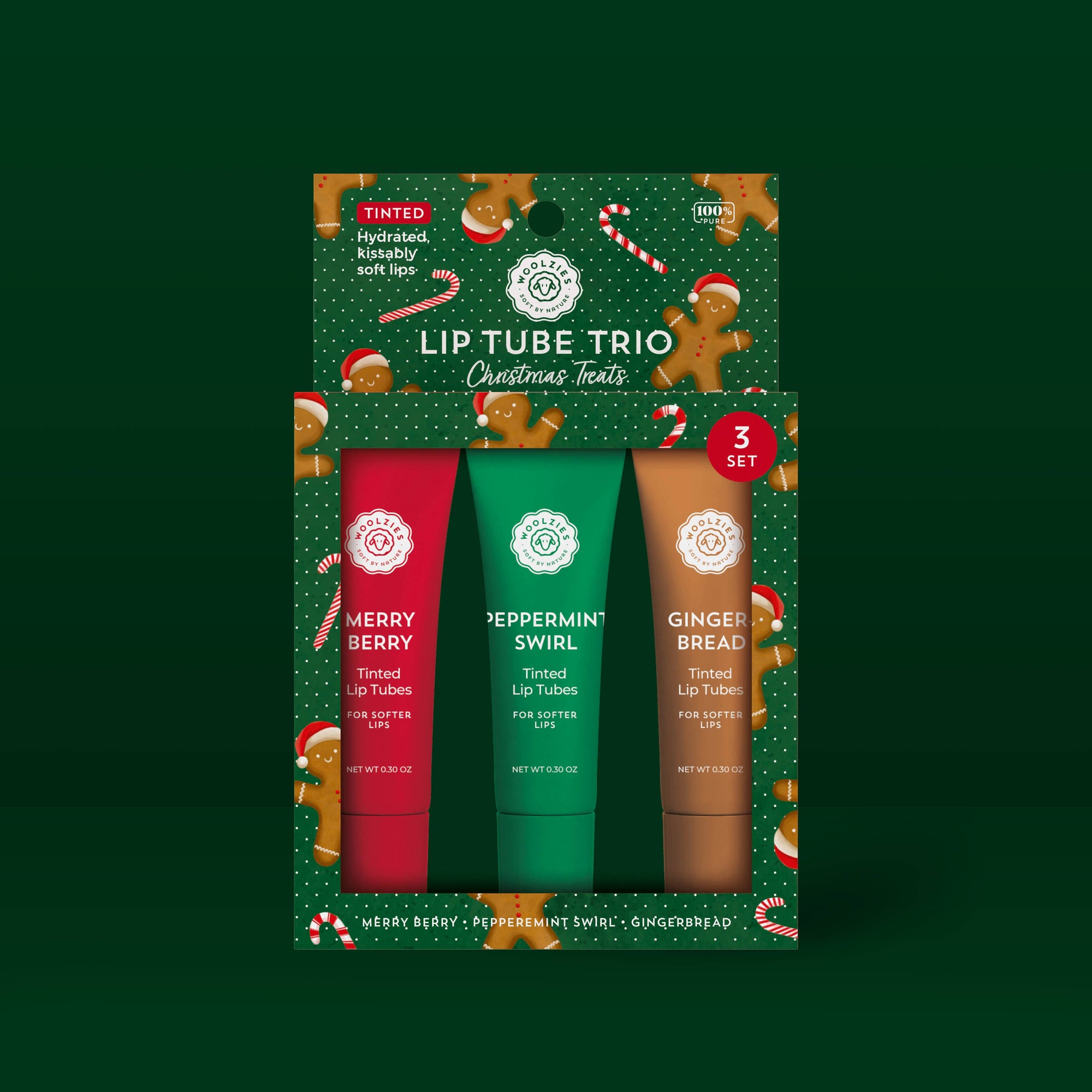 Christmas Treats Glowy Lip Balm  Trio