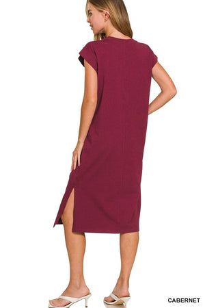 Take me to the orchard T-shirt dress in Cabernet Small - 3XL