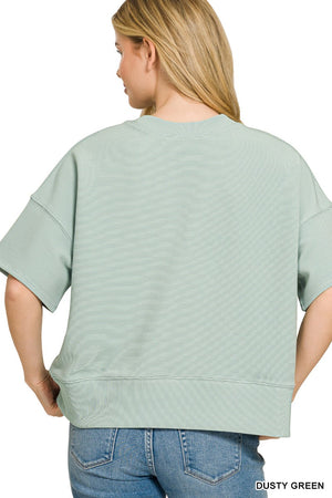 Ribbed Waist Banded Tee