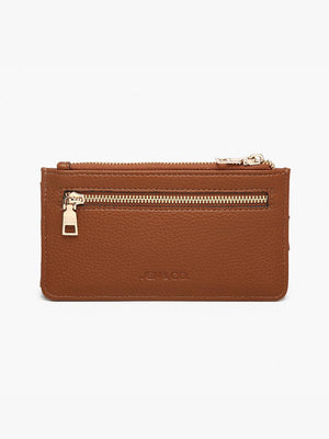 WL2541 Mae Multi-Card Wallet w/ Strap Snap Closure: Dark Purple