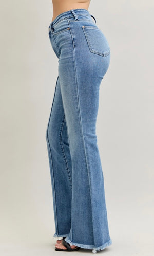 Judy Blue Mid Rise Trouser Bootcut Jeans with Lycra Xfit Technology
