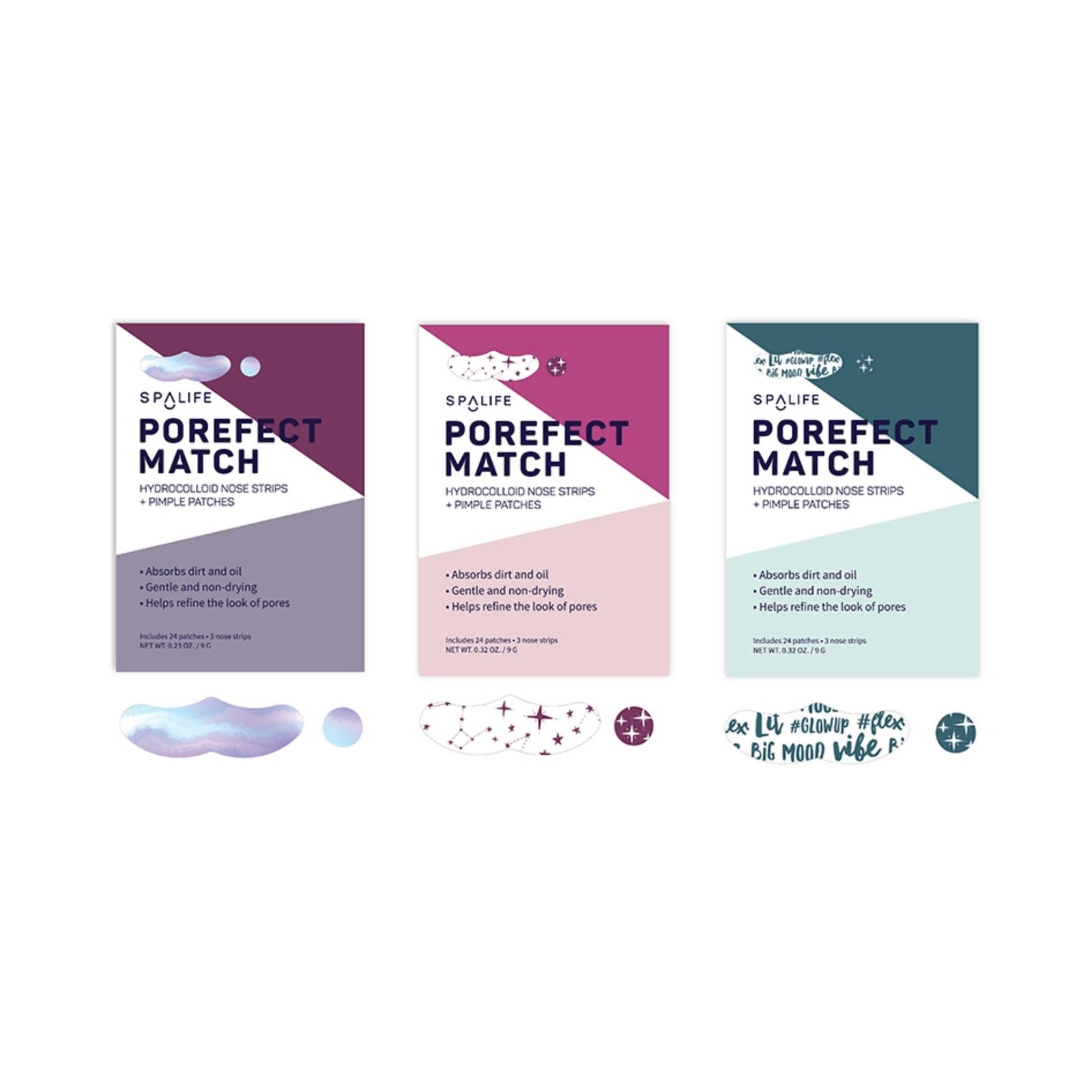 Porefect Match Pimple Patches & Nose Pore Strips: Blue