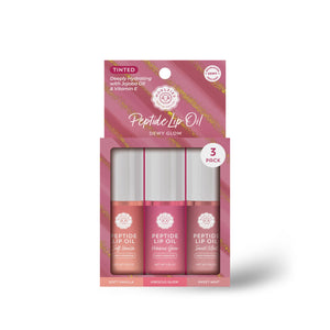 Peptide Lip Oil Trio – Dewy Glow 💋
