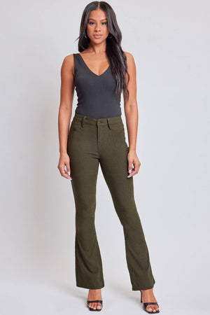 Forest Green Hyperstretch Flare Pant