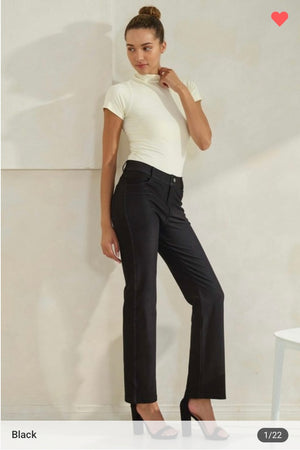 Simple But Stylish Straight Jeggings In Black