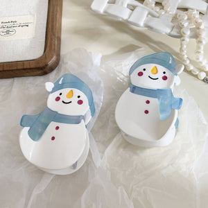 CHRISTMAS TREE SANTA SNOWMAN HAIR CLAW CLIPS