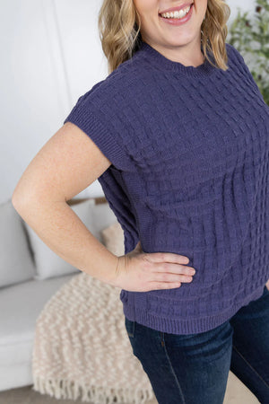 MM Kelly Knitted Top in Slate Purple