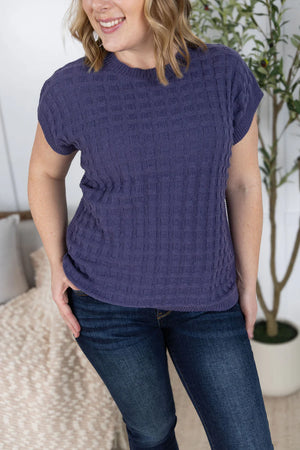MM Kelly Knitted Top in Slate Purple