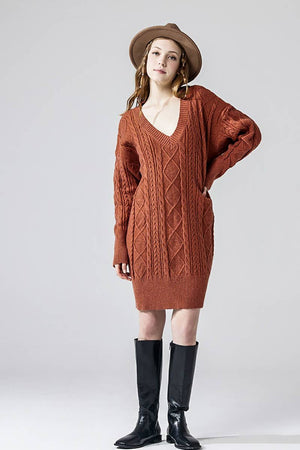The Sweet Haven Sweater Dress