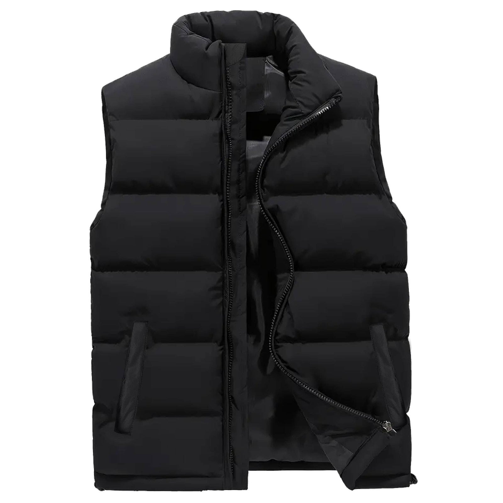The Essential Puffer Vest in Black