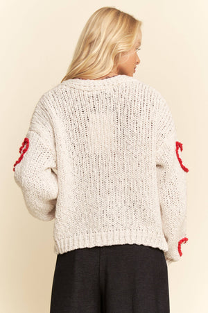 All The Love Heart Knit Cardigan