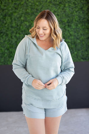 Vintage Wash Beach Hoodie - Seabreeze