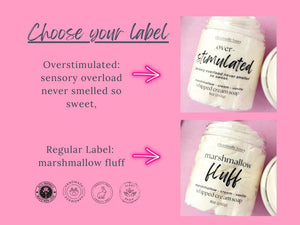 Overstimulated (Marshmallow Fluff) Whipped Soap & Foaming Sugar Scrub
