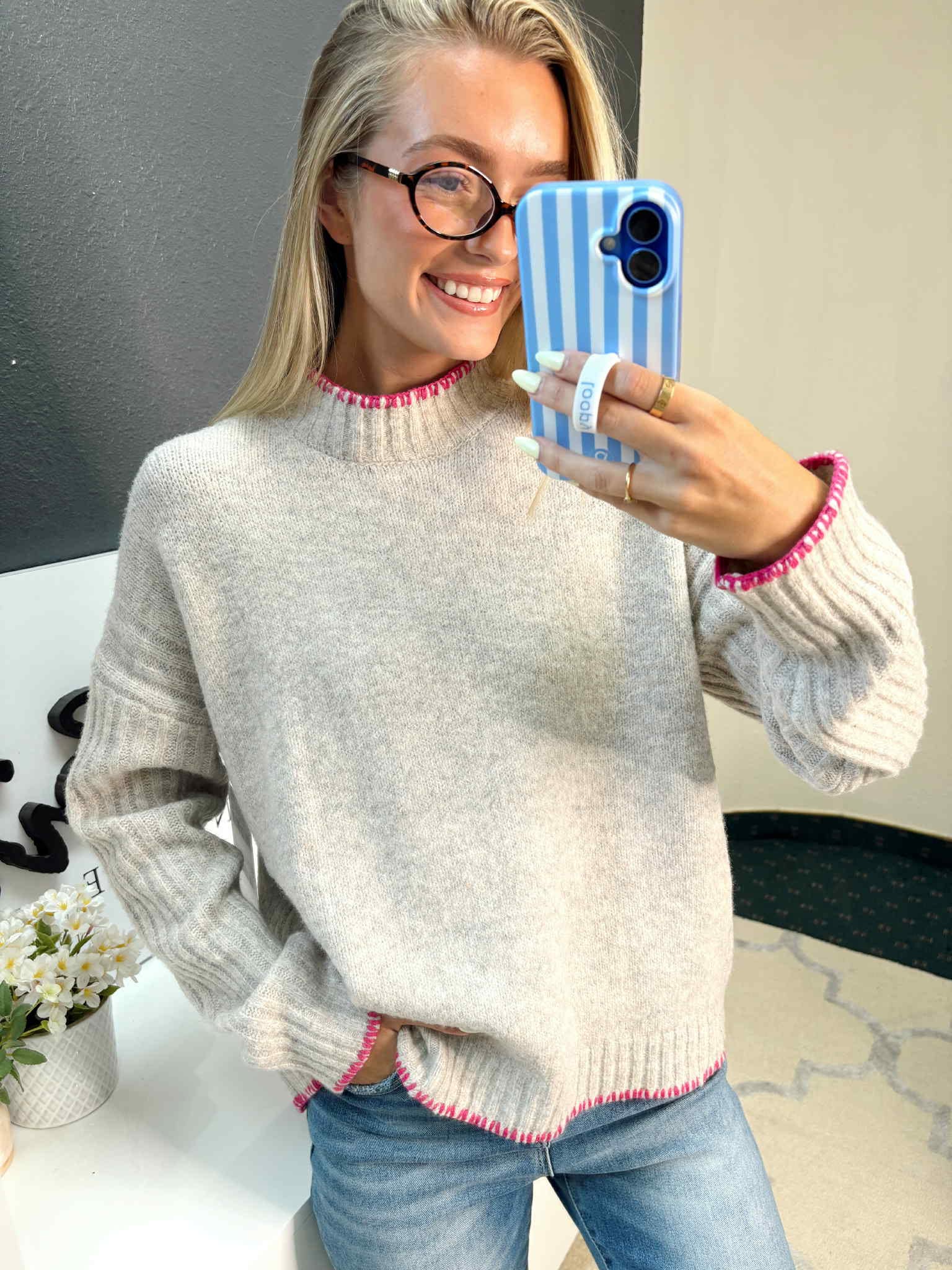The Oatmeal Cozy Curvy Sweater