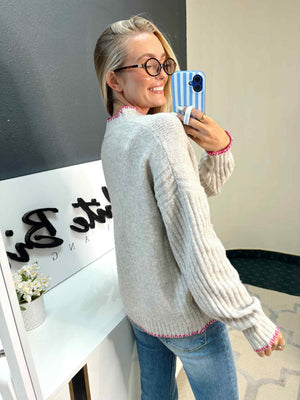 The Oatmeal Cozy Curvy Sweater