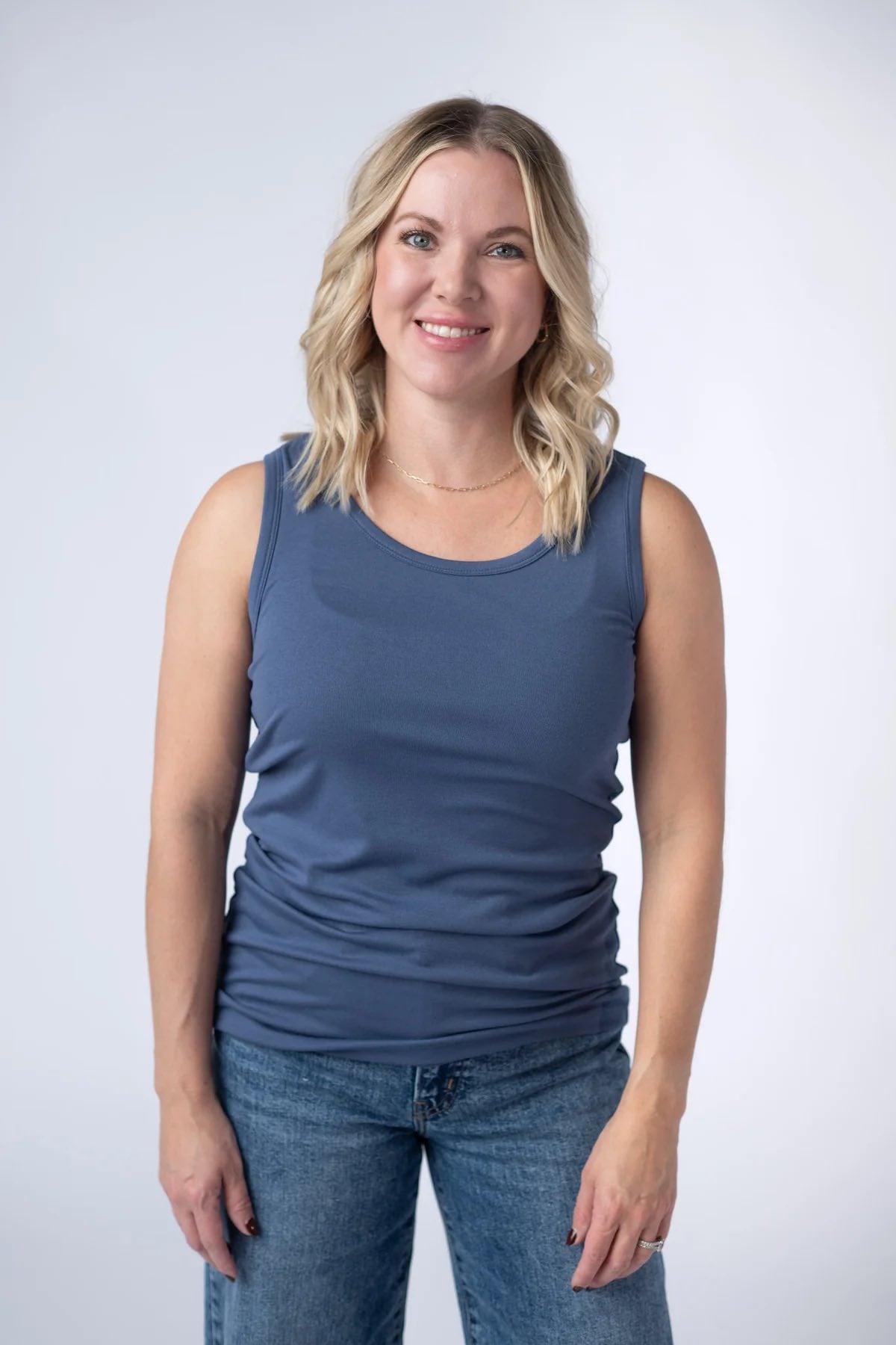 Dusty Blue Ava Tank