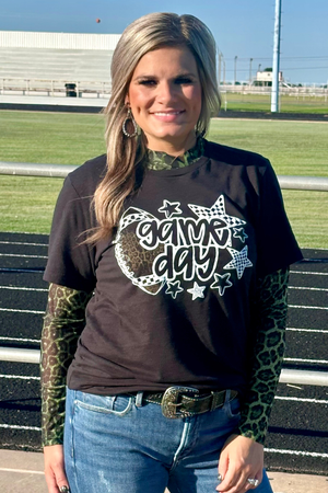 Sideline Spirit Green Mesh Top