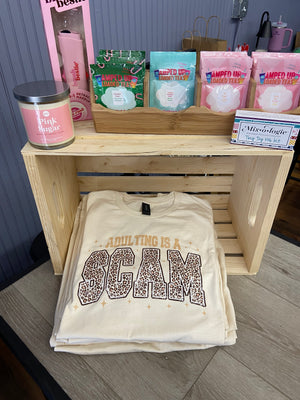 Adulting Is a Scam Graphic Tee