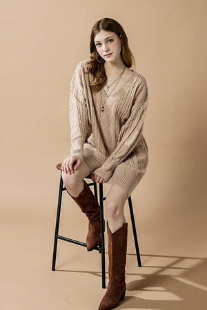 The Sweet Haven Sweater Dress