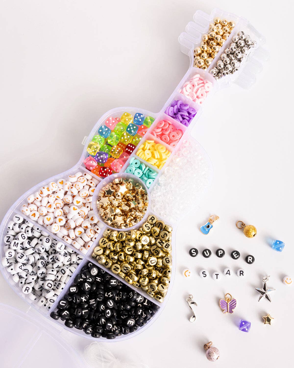 Superstar Guitar Bead Box DIY Word Jewelry Kit