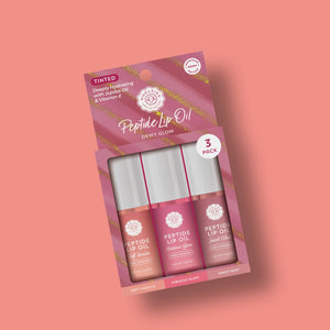 Peptide Lip Oil Trio – Dewy Glow 💋