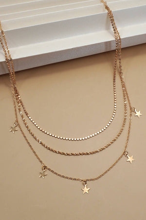 18K STAINLESS STEEL TARNISH FREE STAR NECKLACE