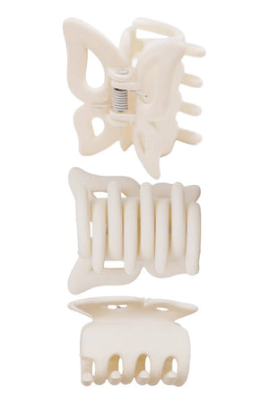 Mini Butterfly Matte Hair Claw - 24 pcs
