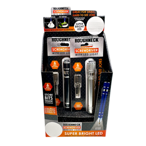 Roughneck LED Screwdriver with Bits Assortment