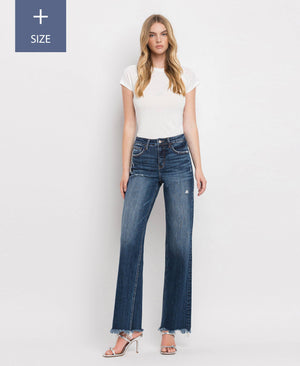 Curvy High-Rise Dad Jeans with Tummy Control