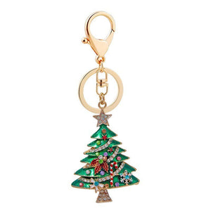 CHRISTMAS SANTA TREE KEYCHAIN BAG CHARM