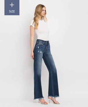 Curvy High-Rise Dad Jeans with Tummy Control