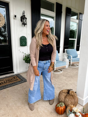 SIERRA RIBBED CARDIGANS: OLIVE