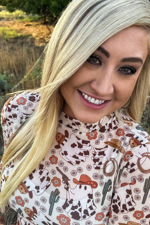 Hauntin' The Range Mesh Top