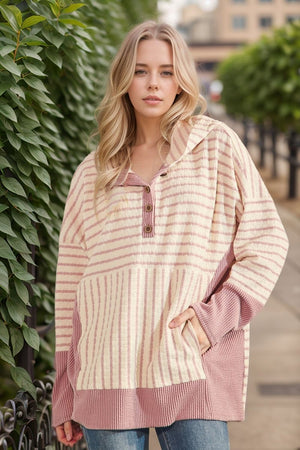Sweetheart Striped Hoodie